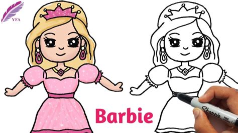 easy barbie drawing|More.